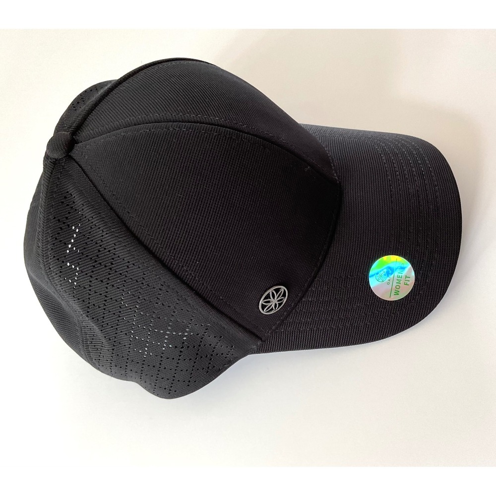 Gaiam Women's Wander Breathable Geo Black Hat w/ Adjustable Strap One Size - Picture 7 of 7
